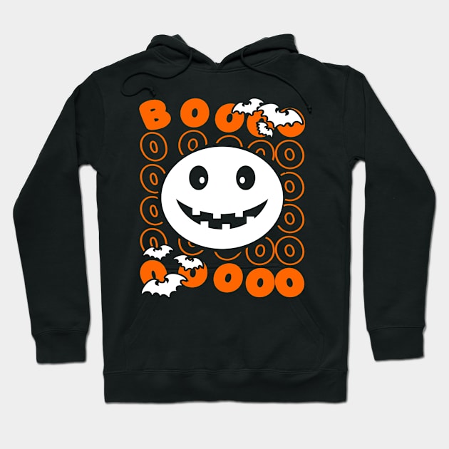 Spooky Halloween Quote Text Orange Hoodie by JaussZ